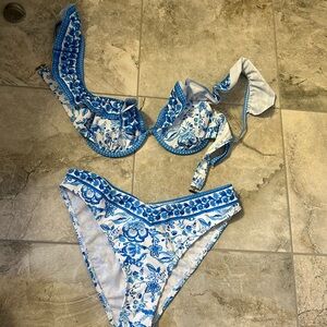 blue bikini